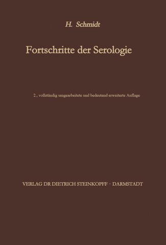 Fortschritte der Serologie