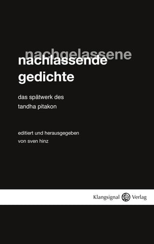Nachlassende Gedichte