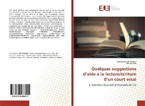 Quelques suggestions d'aide à la lecture/écriture d'un court essai