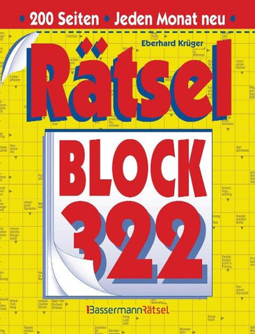 Rätselblock 322 (5 Exemplare à 2,99 €)