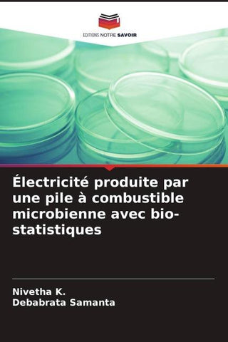Électricité produite par une pile à combustible microbienne avec bio-statistiques