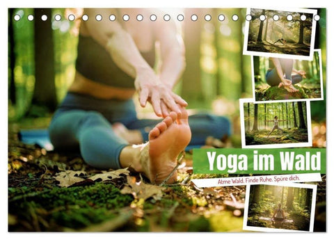 Yoga im Wald (Tischkalender 2027 DIN A5 quer), CALVENDO Monatskalender