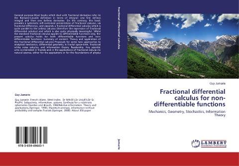 Fractional differential calculus for non-differentiable functions