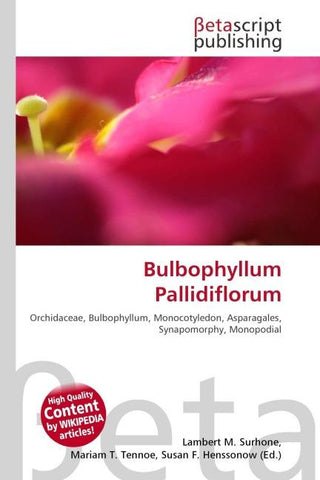 Bulbophyllum Pallidiflorum