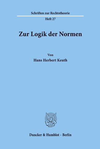 Zur Logik der Normen.