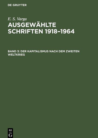 Der Kapitalismus nach dem zweiten Weltkrieg