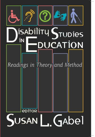 Disability Studies in Education