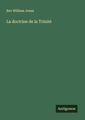 La doctrine de la Trinité