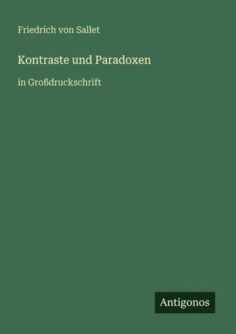 Kontraste und Paradoxen