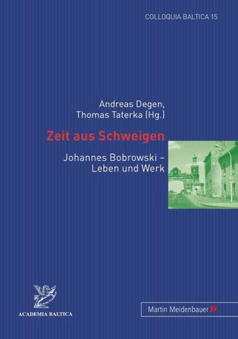 Zeit aus Schweigen