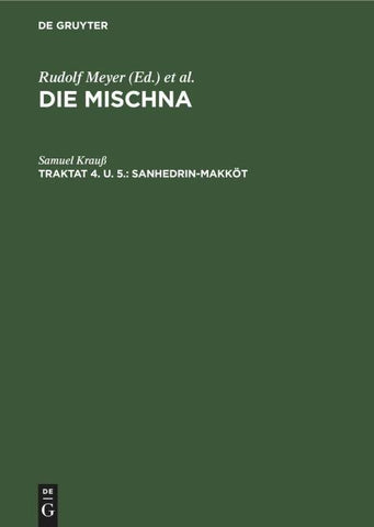 Sanhedrin-Makköt
