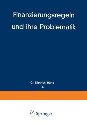 Finanzierungsregeln und ihre Problematik