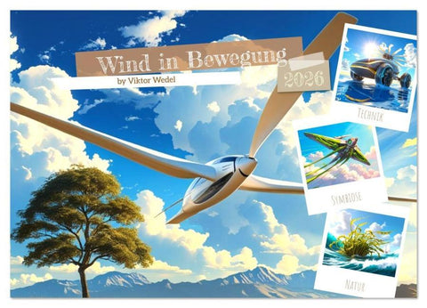 Wind in Bewegung (Wandkalender 2026 DIN A3 quer), CALVENDO Monatskalender