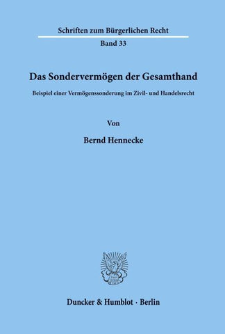 Das Sondervermögen der Gesamthand.