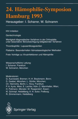 24. Hämophilie-Symposion