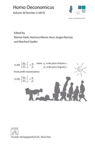 Homo Oeconomicus 30 (2)