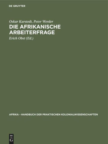 Die afrikanische Arbeiterfrage