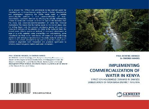 IMPLEMENTING COMMERCIALIZATION OF WATER IN KENYA