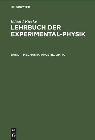 Mechanik, Akustik, Optik