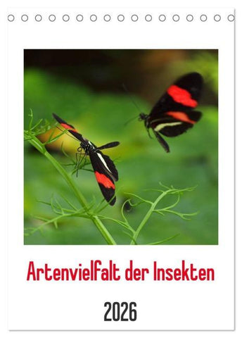 Artenvielfalt der Insekten (Tischkalender 2026 DIN A5 hoch), CALVENDO Monatskalender