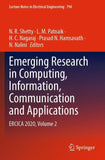 Emerging Research in Computing, Information, Communication and Applications