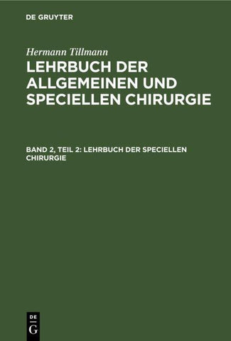 Lehrbuch der speciellen Chirurgie