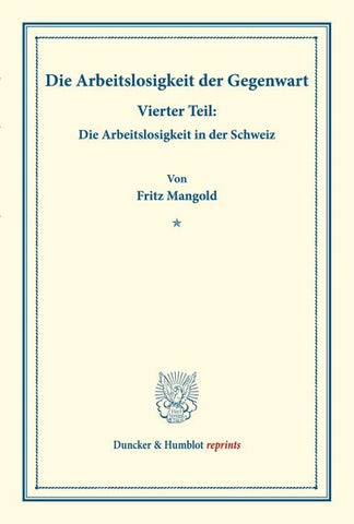 Die Arbeitslosigkeit der Gegenwart.