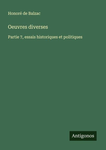 Oeuvres diverses