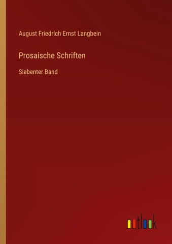 Prosaische Schriften