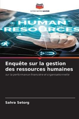 Enquête sur la gestion des ressources humaines