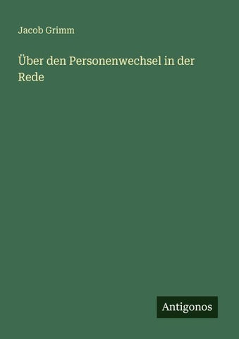 Über den Personenwechsel in der Rede