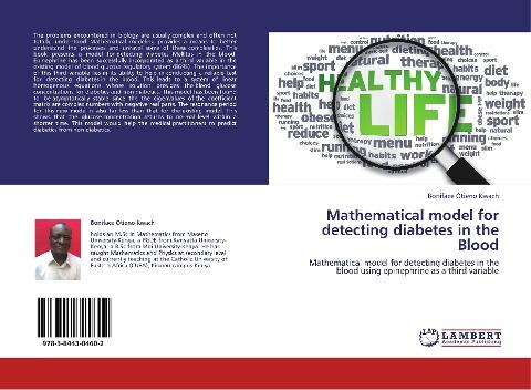 Mathematical model for detecting diabetes in the Blood
