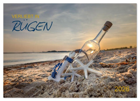 Verliebt in Rügen (Tischkalender 2026 DIN A5 quer), CALVENDO Monatskalender