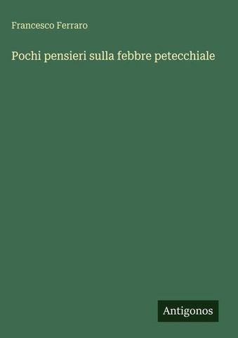 Pochi pensieri sulla febbre petecchiale