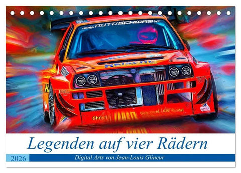 Legenden auf vier Rädern (Tischkalender 2026 DIN A5 quer), CALVENDO Monatskalender