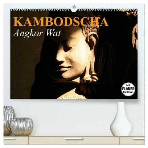 Kambodscha. Angkor Wat (hochwertiger Premium Wandkalender 2026 DIN A2 quer), Kunstdruck in Hochglanz