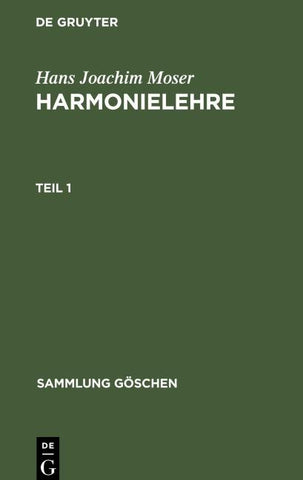 Harmonielehre. Teil 1