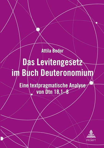 Das Levitengesetz im Buch Deuteronomium