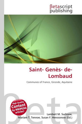 Saint- Genès- de- Lombaud