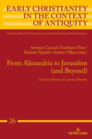 From Alexandria to Jerusalem (and Beyond)
