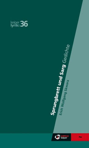Sprungbrett und Sarg. Späte Gedichte 1998–2023