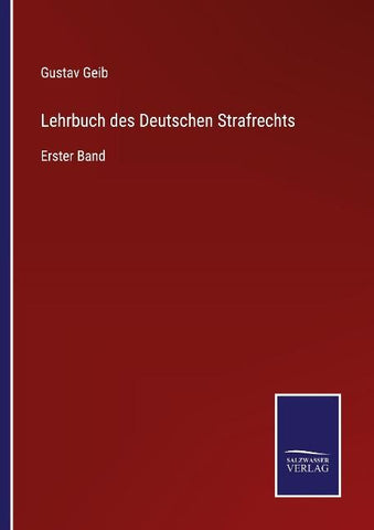 Lehrbuch des Deutschen Strafrechts