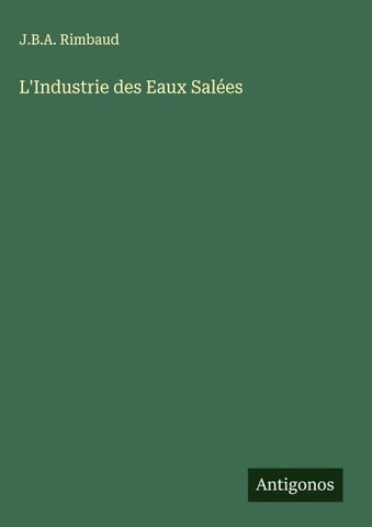 L'Industrie des Eaux Salées