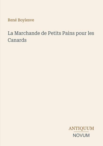 La Marchande de Petits Pains pour les Canards