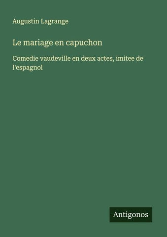 Le mariage en capuchon