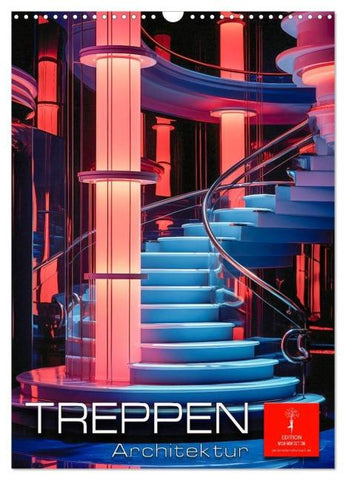 Treppen Architektur (Wandkalender 2026 DIN A3 hoch), CALVENDO Monatskalender
