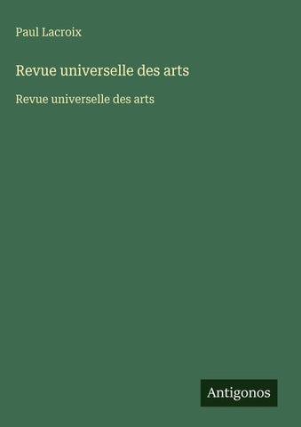 Revue universelle des arts
