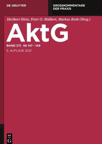 Aktiengesetz / §§ 147-149