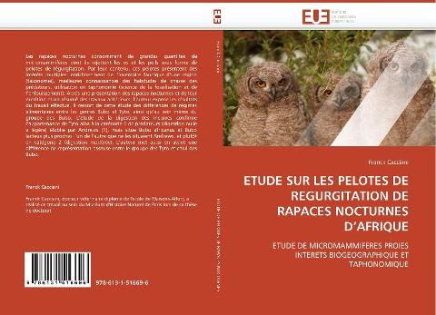 ETUDE SUR LES PELOTES DE REGURGITATION DE RAPACES NOCTURNES D''AFRIQUE