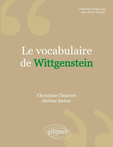 Le vocabulaire de Wittgenstein